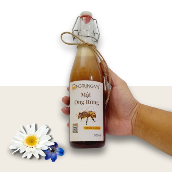 Chai Mật Ong Rung Nguyên Chất 500ML - Hình ảnh 4